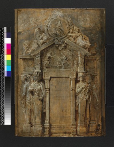 Diseño para la portada de Pompa Introitus...Ferdinandi, c.1638 de Peter Paul Rubens